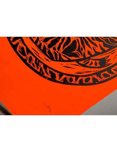 Felino Enrollado Orange & Black