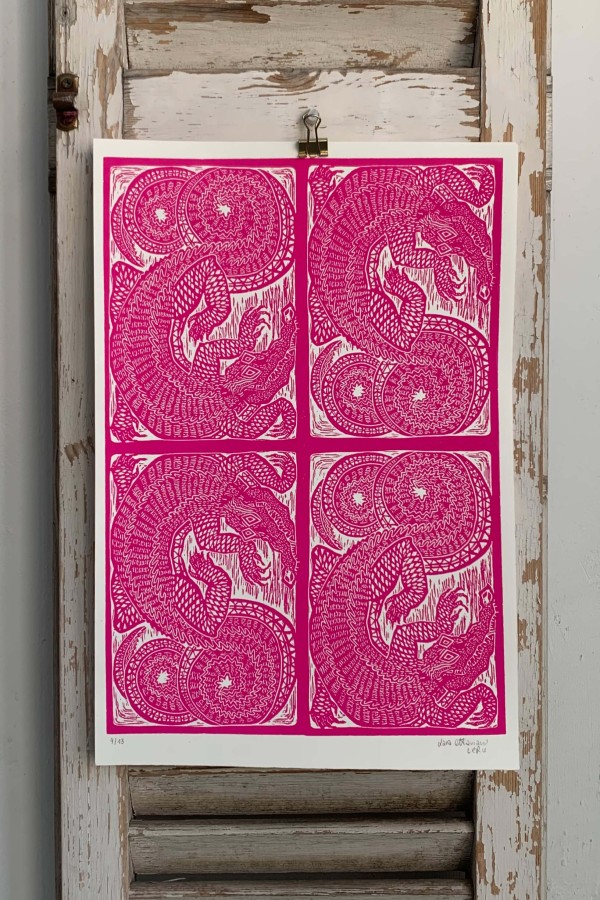 Coccodrilli Pink & Black 2