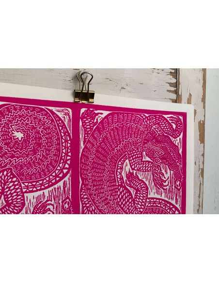 Coccodrilli Pink & Black
