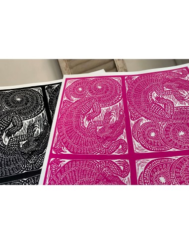 Coccodrilli Pink & Black