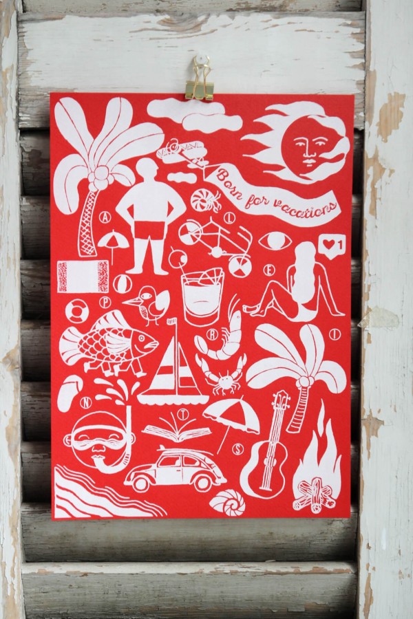 Born for Vacation (Red)