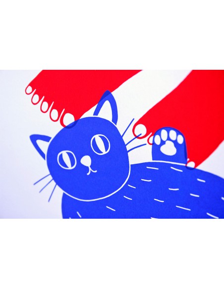 Chica, Gato y Pies