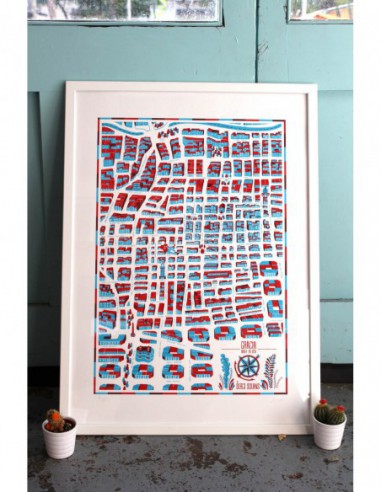 Mapa de Gràcia Red&Blue