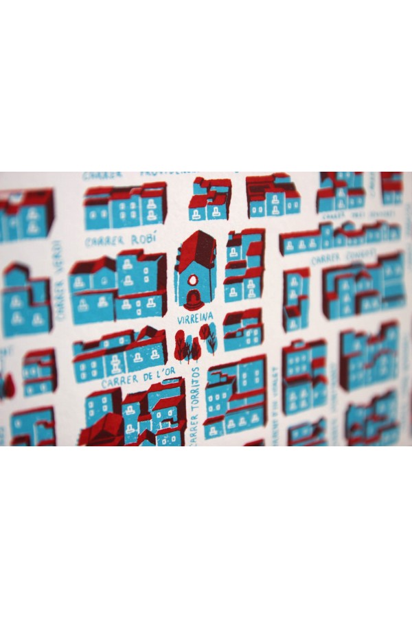 Mapa de Gràcia Red&Blue 2