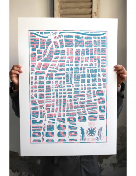 Mapa de Gràcia Pink&Blue