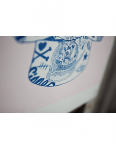 Tat Man Pink & Blue