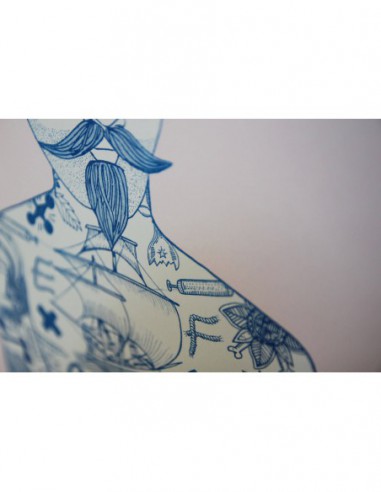 Tat Man Pink & Blue