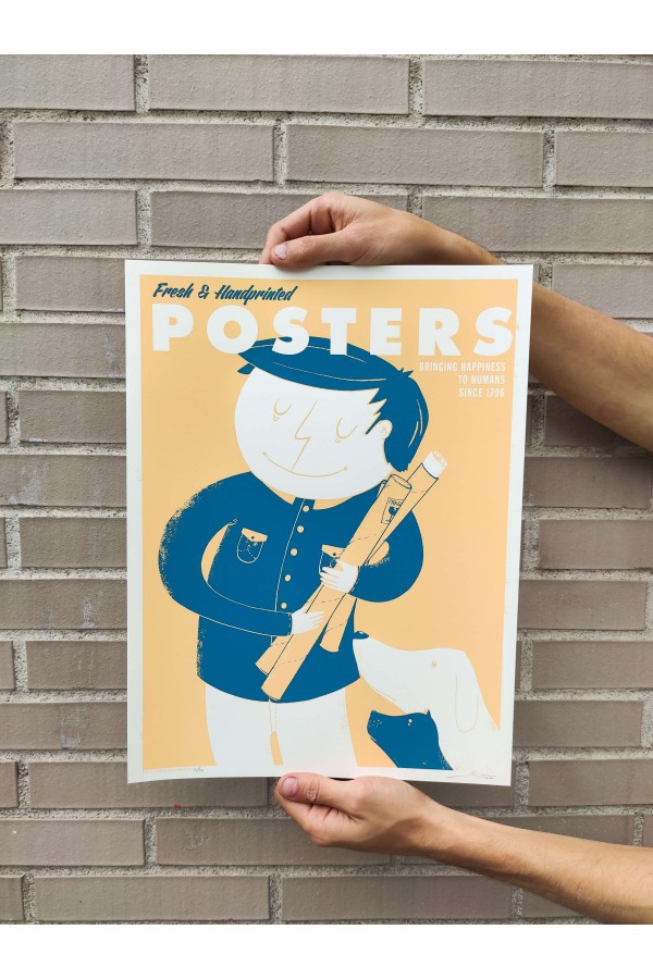 Posters bring Happiness Yellow