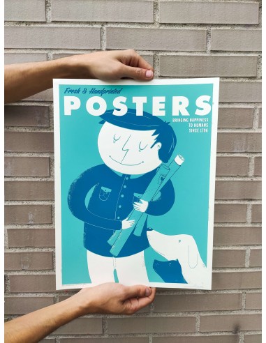 Posters bring Happiness Blue