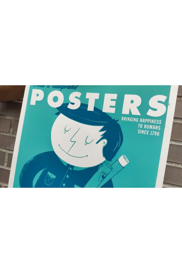 Posters bring Happiness Blue 2
