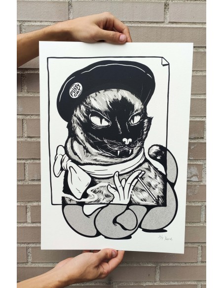 Pussy Cat B&W