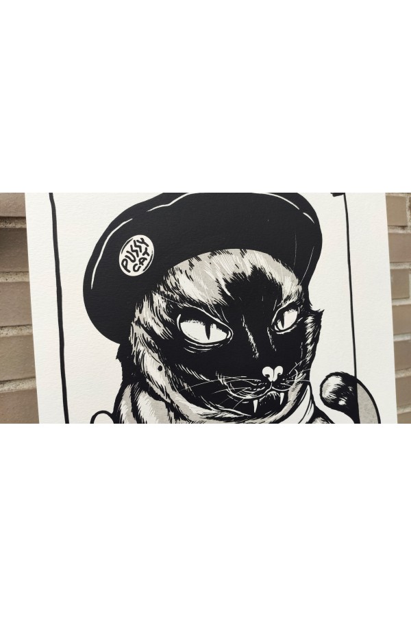Pussy Cat B&W 2