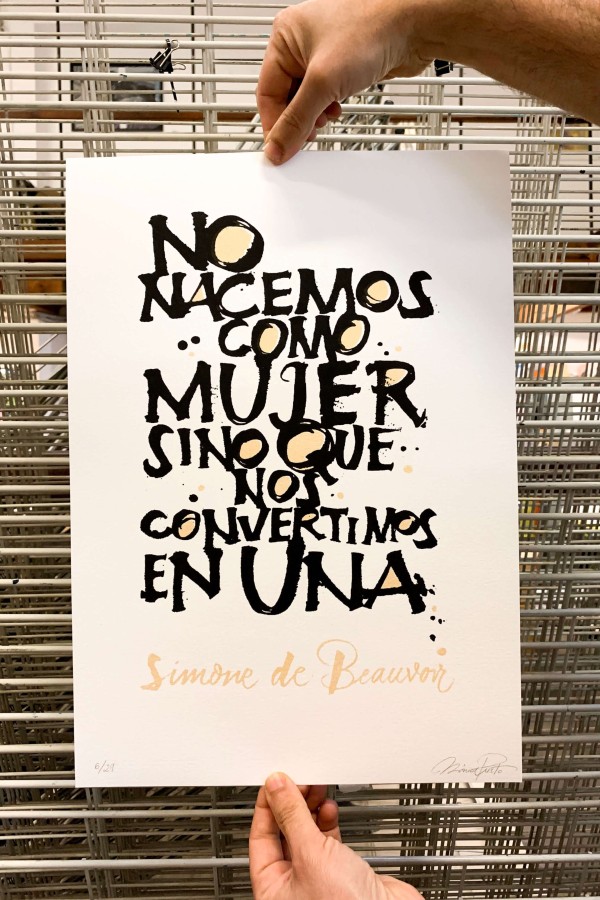 Simone de Beauvoir (White)