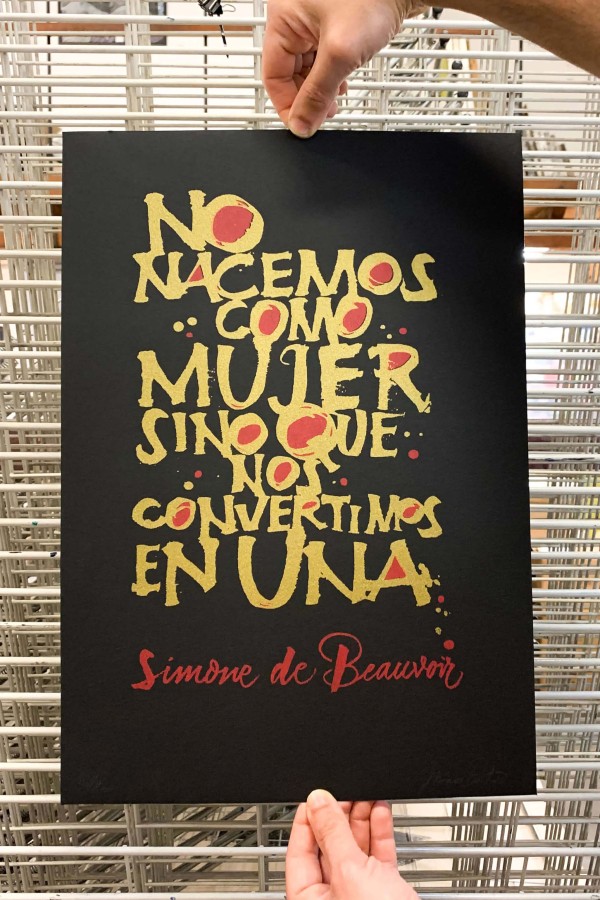 Simone de Beauvoir (Black)
