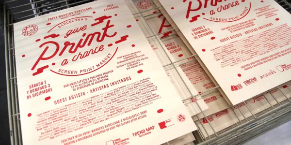 This was the Give Print to Chance 2017! 4th Edition of the Screen Printing Market of Barcelona